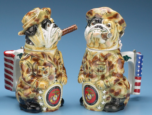 US Marines Bulldog Beer Stein
